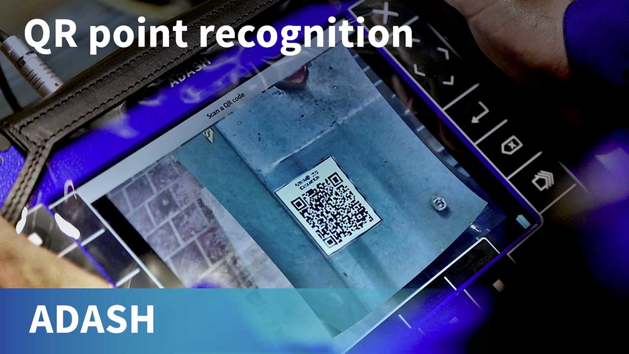 Vibration measurements with QR code point recognition