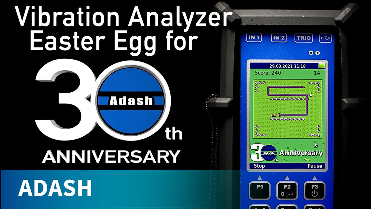 
                                                                30 años de Adash – Huevo de pascua en analizador de vibraciones
                                                            